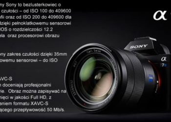 SONY ILCE 7S – firmware do wersji 1.20