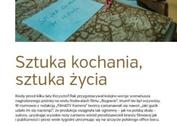 „Sztuka kochania. Historia Michaliny Wisłockiej” Zakończyły się zdjęcia do nowego filmu twórców kinowego hitu „Bogowie”