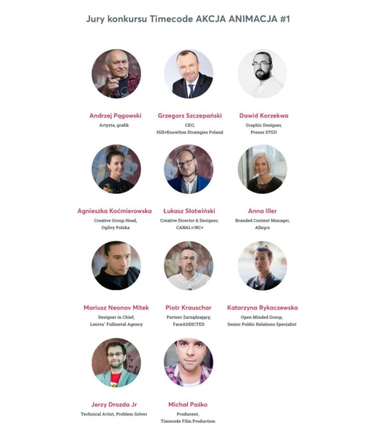 Pierwsza edycja konkursu Timecode AKCJA ANIMACJA