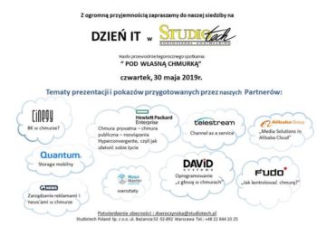 Spotkanie w Studiotech – Pod własną chmurą…