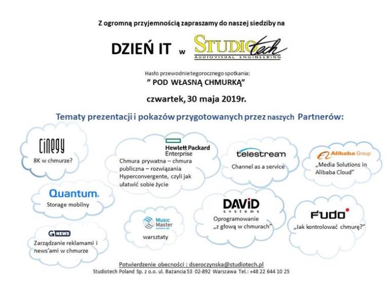 Spotkanie w Studiotech – Pod własną chmurą…