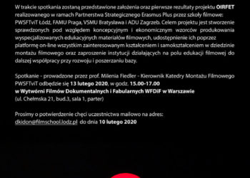 Konferencja Katedry Montażu Filmowego