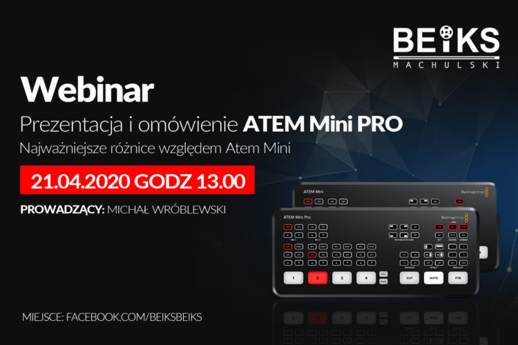 BEIKS Webinar – Prezentacja i omówienie ATEM Mini PRO