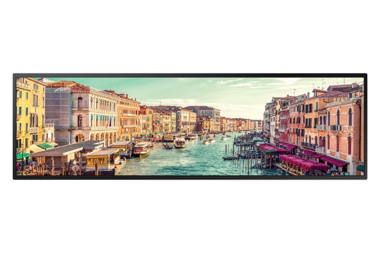 SH37R – nowy wyświetlacz typu stretch o proporcjach 16:4.5 i funkcją pivot