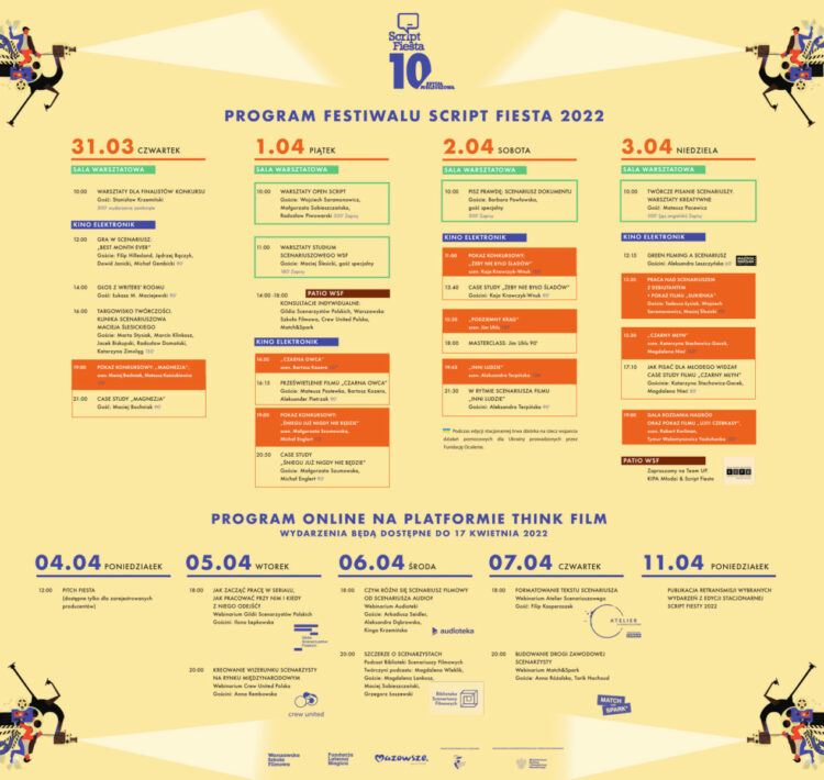 Program festiwalu SCRIPT FIESTA 2022