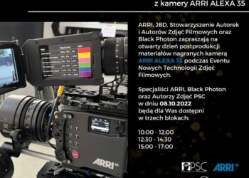 Otwarty dzień postprodukcji materiałów z kamery ARRI ALEXA 35